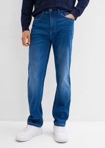 Classic Fit Jeans-Jogger Straight in blau, Gr&ouml;sse 32, bonprix