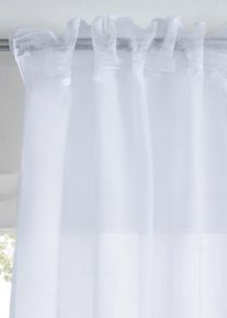 Gardine aus feiner Batist Struktur (1er Pack) in weiss, 145x140 cm, bonprix