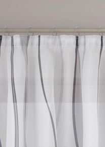 Gardine mit Wellenmuster (1er Pack) in weiss, 145x140 cm, bonprix