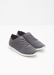 Komfort-Sneaker aus Soft-Material in grau, Gr&ouml;sse 42, bonprix