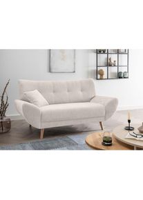 Home Affaire, Home Affaire Polstergarnitur &raquo;Basta&laquo; 3-2-1, 3 tlg. tlg., wei&szlig;, 100% Polyester, B/H/T: 82 cm x 87 cm