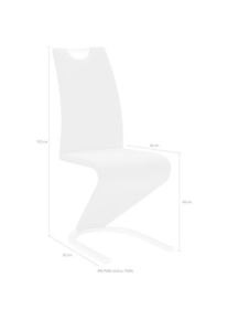 MCA furniture, MCA furniture &raquo;Amado, TOPSELLER!&laquo; (Set) 2 Stk.2er-, 4er-, 6er-Set, Stuhl belastbar bis 120 Kg, grau, chrom, B/H/T: 45 cm x 102 cm x 62 