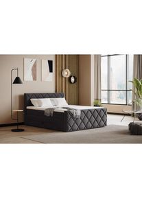 COTTA, COTTA Boxspringbett &raquo;Tower inkl. Bettkasten, mit Keder in abgesetzter Farbe&laquo; in verschiedenen Breiten, H&auml;rtegraden und Farben erh&auml;ltlich, 