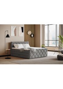 COTTA, COTTA Boxspringbett &raquo;Tower inkl. Bettkasten, mit Keder in abgesetzter Farbe&laquo; in verschiedenen Breiten, H&auml;rtegraden und Farben erh&auml;ltlich, 