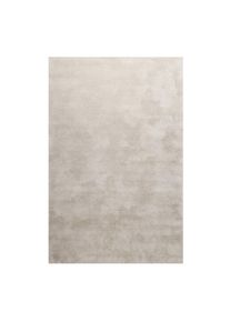 Homie Living, &raquo;Pisa&laquo; rund 25 mm H&ouml;he Hochflor, Microfaser, uni, weich, Shaggy, Wohnzimmer, Schlafzimmer, creme beige, Polyester, 25 mm