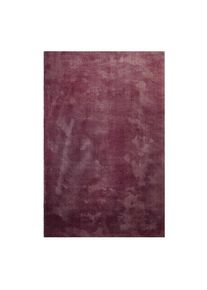 Homie Living, &raquo;Sienna&laquo; rechteckig 20 mm H&ouml;he Hochflor, Microfaser, uni, weich & kuschelig, Wohnzimmer, Schlafzimmer, bordeaux, Polyester, 20 mm