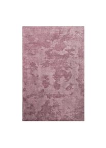 Homie Living, &raquo;Sienna&laquo; rechteckig 20 mm H&ouml;he Hochflor, Microfaser, uni, weich & kuschelig, Wohnzimmer, Schlafzimmer, violett meliert, Polyester, 20 mm