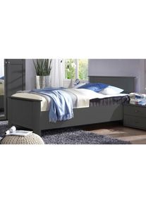 wimex, Bett &raquo;Chalet in verschiedenen Farben erh&auml;ltlich&laquo; in den Breiten 100cm, 160cm & 180cm erh&auml;ltlich, grafit, Beschl&auml;ge aus Metall