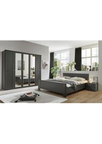 wimex, Bett &raquo;Chalet in verschiedenen Farben erh&auml;ltlich&laquo; in den Breiten 100cm, 160cm & 180cm erh&auml;ltlich, grafit, Beschl&auml;ge aus Metall