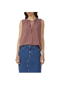 Qs, Unisex, QS Blusentop mit R&uuml;schen Kragen, rosenholz, 38, Bluse von QS