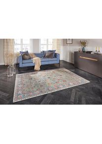 ELLE Decoration, ELLE DECORATION &raquo;Mahal&laquo; rechteckig 5 mm H&ouml;he Orientalisch, Kurzflor, Vintage, Wohnzimmer, Schlafzimmer, L&auml;ufer, jade, Polyester, 5 mm