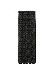 Adam, Vorhang &raquo;Scribble&laquo; Multifunktionsband 1 Stk. tlg. aus Leinen und Bio-Baumwolle, wei&szlig;, schwarz, Jacquard, Baumwolle, Leinen