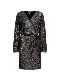 WE Fashion Abendkleid Damen Gr&ouml;&szlig;e 46 schwarz / silber