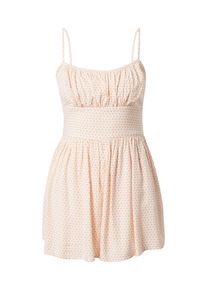 Hollister Jumpsuit Damen Gr&ouml;&szlig;e S hellorange / wei&szlig;