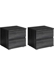 Home Affaire, Home Affaire Nachttisch &raquo;PRESSAC Nachtkommode mit 2 Schubladen, Set 2 St&uuml;cke&laquo; Set, zwei St&uuml;cke, Set, 2 St., zwei St&uuml;cke, Nachtschr&auml;nke, 