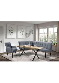 exxpo - Sofa Fashion, exxpo - sofa fashion Eckbank &raquo;Mocca Essbank, Sitzbank&laquo; hoher Sitzkomfort, bequem und elegant, hochwertige Detailverarbeitung, 