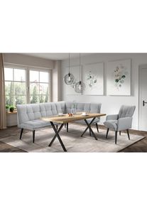 exxpo - Sofa Fashion, exxpo - sofa fashion Eckbank &raquo;Mocca Essbank, Sitzbank&laquo; hoher Sitzkomfort, bequem und elegant, hochwertige Detailverarbeitung, 