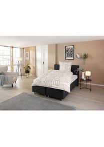 CASATEX, CASATEX Bettw&auml;sche &raquo;Yasin&laquo; 2 Stk. grafisch, modern und elegant, beige, Interlock-Jersey, Obermaterial: 100% Baumwolle, 1 Stk.