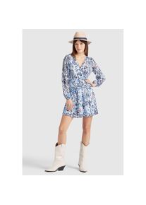 Khujo Chiffonkleid &raquo;Kleid MARGOLA&laquo;, aus bedrucktem Chiffon blau M Normalgr&ouml;&szlig;en blau-gemustert Bedruckter Chiffon