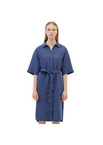 Marc O'Polo MARC O'POLO Blusenkleid &raquo;aus reinem Leinen&laquo; blau 34 Normalgr&ouml;&szlig;en Aus reinem Leinen