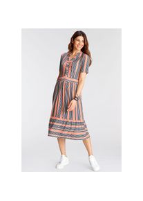 Boysen's BOYSEN'S Jerseykleid, mit Streifen wei&szlig; 48 N-Gr marine-rot-wei&szlig; Attraktives Sommerkleid von Boysens