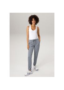 Aniston CASUAL Schlupfhose, im extravagantem Karo-Dessin - NEUE KOLLEKTION blau 46 N-Gr hellblau-wollwei&szlig;-schwarz Damenhose aus elastischer...