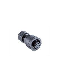 Amphenol Industrial Amphenol Industrial8A, PWC IP67 Grey Threaded 7 Straight Power Connector No, 277 V, Buchse Contacts - PWE-07BFFA-SL7001