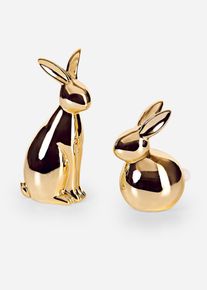 Lapins d&eacute;co (ens. 2 pces) en or, Onesize, Couleur/Motif: couleur dor&eacute;e, bonprix