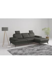 Sit & More Sit & More, sit&more &raquo;Morris L-Form, inkl. Sitztiefenverstellung&laquo; wahlweise mit Armteilverstellung, Bettfunktion & Bettkasten, anthrazit, B/H/T: 275 