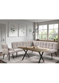 exxpo - Sofa Fashion, exxpo - sofa fashion Essbank &raquo;Mocca Essbank, Sitzbank&laquo; hoher Sitzkomfort, bequem und elegant, hochwertige Detailverarbeitung, 