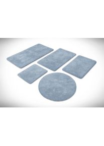 Homie Living, &raquo;Porto Azzurro&laquo; H&ouml;he 30 mm rutschhemmend beschichtet fussbodenheizungsgeeignet schnell trocknend Badteppich, uni, rechteckig & rund, 