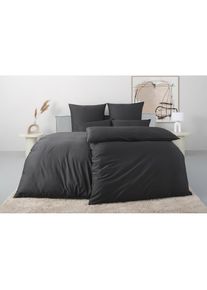 Goodproduct, GOODproduct Bettw&auml;sche &raquo;Luisa&laquo; 2 Stk. 100% Baumwolle, ab Gr. 135x200, auch in PREMIUM Qualit&auml;ten erh&auml;ltlich, anthrazit, Satin, 