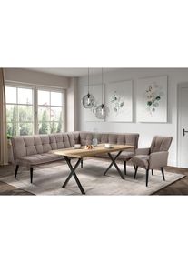 exxpo - Sofa Fashion, exxpo - sofa fashion Essbank &raquo;Mocca Essbank, Sitzbank&laquo; hoher Sitzkomfort, bequem und elegant, hochwertige Detailverarbeitung, 