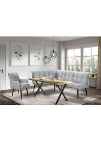 exxpo - Sofa Fashion, exxpo - sofa fashion Eckbank &raquo;Mocca Essbank, Sitzbank&laquo; hoher Sitzkomfort, bequem und elegant, hochwertige Detailverarbeitung, 