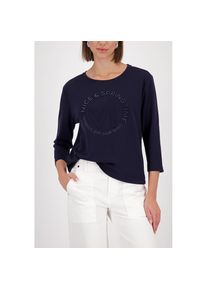 monari, Unisex, Sweatshirt, Rundhalsausschnitt, Pr&auml;gedruck mit Strasssteinen, Regular Fit, marine, 38, Sweatshirt von monari