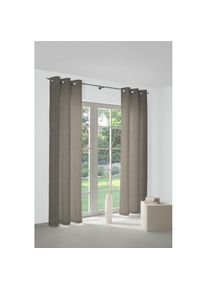 WIRTH, Vorhang &raquo;Torbole&laquo; &Ouml;sen 1 Stk. tlg., lila, Jacquard, Baumwolle, Polyester