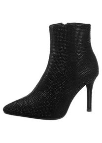 Aniston Shoes, Unisex, Aniston SHOES Stiefelette , Abendstiefelette mit Glitzersteinchen - NEUE KOLLEKTION, schwarz, 42, Elegante Stiefelette aus der 