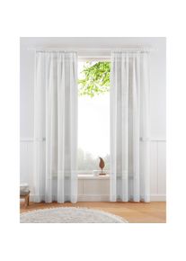 Goodproduct, GOODproduct &raquo;TENDER&laquo; Kr&auml;uselband 1 Stk. tlg. Leinen Optik mit Struktur, monochrom, Bestseller, wei&szlig;, Polyester