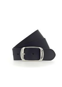 Tamaris, Unisex, Lederg&uuml;rtel Doppelschliesse in gl&auml;nzendem Silber, blau, 95, L&auml;ssiger Unisexg&uuml;rtel von Tamaris