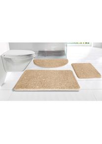 my home, my home &raquo;Glitzer, Badvorleger, Badezimmer Teppich&laquo; H&ouml;he 30 mm rutschhemmend beschichtet fussbodenheizungsgeeignet schnell trocknend 