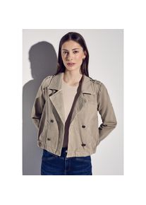 Street One, Unisex, Street One Kurzjacke in Trench-Look, Jeansjacken-Style, safari beige washed, 40, Denim Trench Jacke von Street One