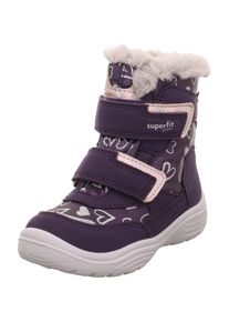 Superfit Snowboots 'Crystal' M&auml;dchen Gr&ouml;&szlig;e 26 grau / aubergine / rosa