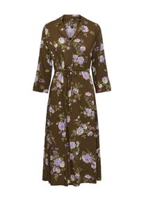 Pieces Blusenkleid 'Nya' Damen Gr&ouml;&szlig;e 34 braun / oliv / lila / rosa / wei&szlig; Winterkleid
