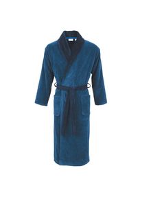 Comtessa, Comtessa Unisexbademantel &raquo;Velours&laquo; 1 Stk. mit Kontrastpaspelierung, night blau, sapphire, Velours