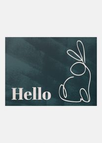 Paillasson lavable avec motif de P&acirc;ques en gris35x55 cm, Couleur/Motif: anthracite imprim&eacute;, bonprix