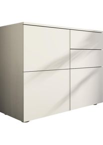 borchardt M&ouml;bel Borchardt M&ouml;bel, borchardt M&ouml;bel Kommode &raquo;Rova, modern, grifflos, praktisch, 3 T&uuml;ren&laquo; Push-To-Open, verstellbare Einlegeb&ouml;den, viel Stauraum, Breite 