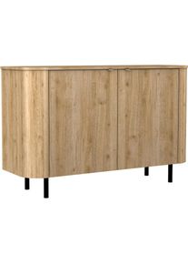 Home Affaire, Home Affaire Sideboard &raquo;Murano, 131 cm breit, 2 T&uuml;ren, Anrichte, Kommode, Stauraumschrank&laquo; Formgebogenes MDF, Stirnseiten mit Rundung, 