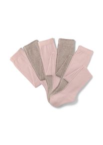 Tchibo - 5 Baumwoll-Strumpfhosen - Baby - Gr. 86/92 - rosa/gestreift