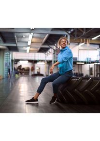 Tchibo - Sport-Sweatjacke - Damen - Gr. L - blau