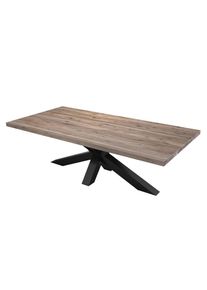 Ambia Garden Gartentisch , Akaziefarben , Holz , Akazie,Akazie , Schichtholz,Schichtholz , rechteckig , X-Form , 100x76x200 cm , FSC 100% , Gartenm&ouml;bel, Gartentische, Gartentische